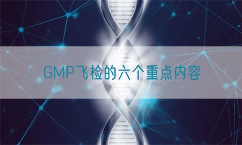 GMP飞检的六个重点内容(图1)