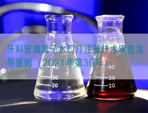 牙科玻璃离子水门汀注册技术审查指导原则（2021年第30号）(图1)