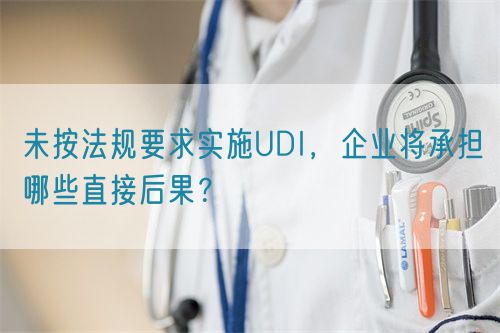 未按法规要求实施UDI，企业将承担哪些直接后果？(图1)