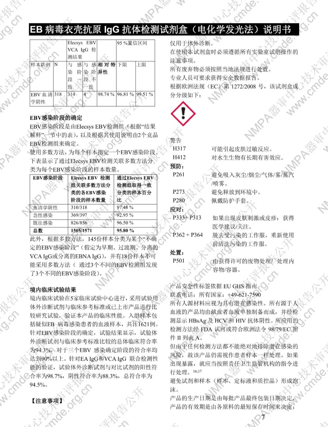 罗氏EB病毒衣壳抗原IgG抗体检测试剂盒三类IVD新品审评报告公开(图20)